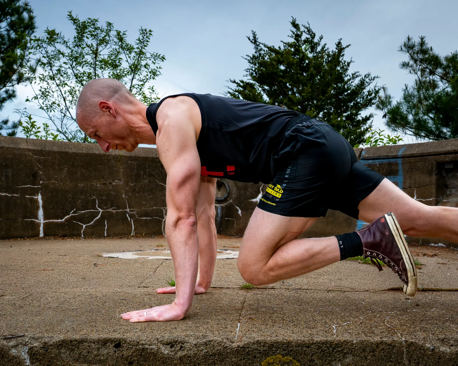 Busy Dad Training Level 2 practitioner progressing through a workout