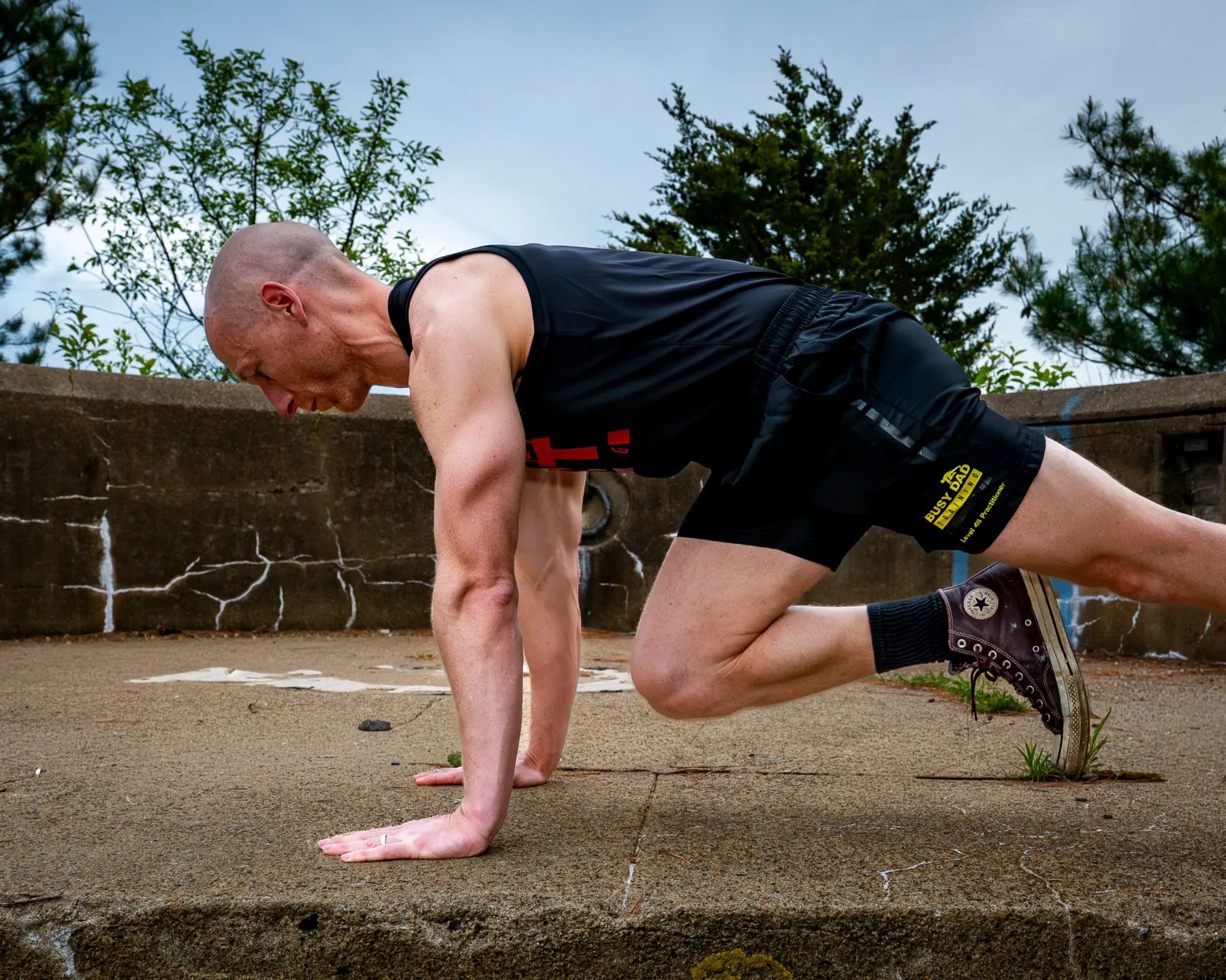 Busy Dad Training motivation image for disciplined minimalism